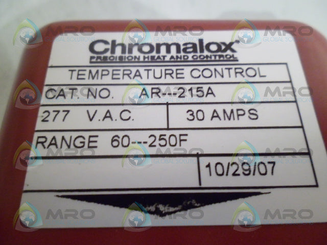 CHROMALOX AR-215A INDUSTRIAL THERMOSTAT *NEW IN BOX*