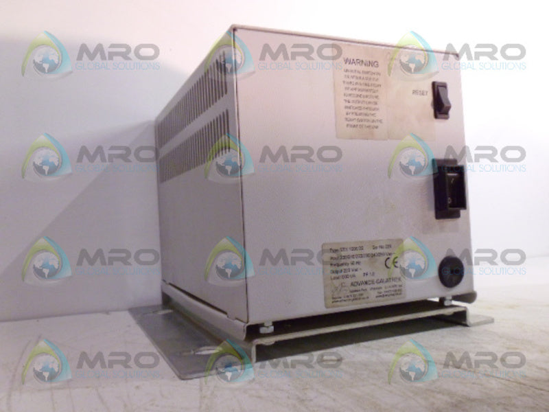 ADVANCE-GALATREK STX1000/22 POWER SUPPLY *USED*