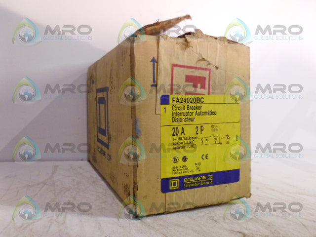 SQUARE D FA24020BC CIRCUIT BREAKER *NEW IN BOX*