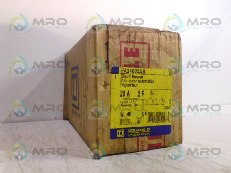 SQUARE D FA24020AB CIRCUIT BREAKER *FACTORY SEALED*
