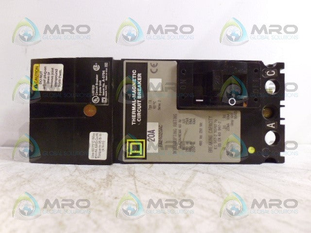 SQUARE D FA24020AC CIRCUIT BREAKER *NEW IN BOX*