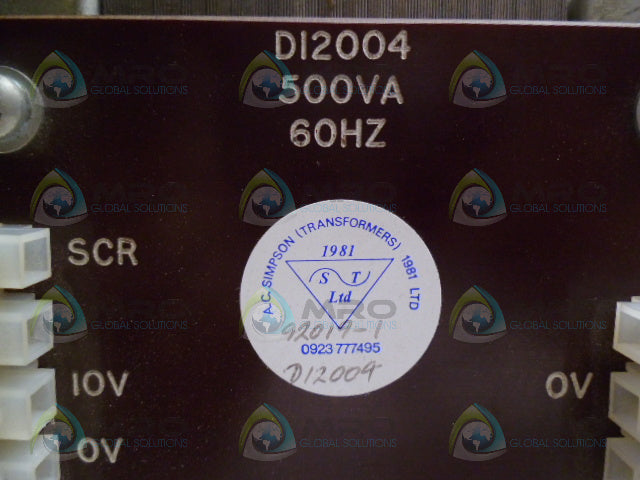 A.C. SIMPSON D12004 TRANSFORMER *USED*