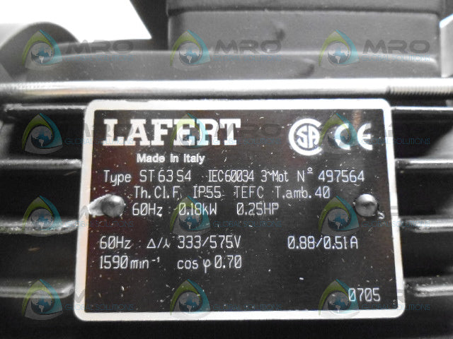 LAFERT ST63S4 MOTOR *NEW IN BOX*