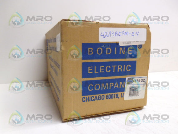 BODINE 42A3BEPM-E4 GEAR MOTOR RATIO 180:1 *NEW IN BOX*