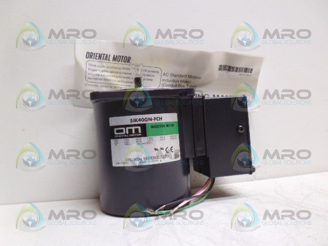 ORIENTAL MOTOR 5IK40GN-FCH INDUCTION MOTOR *NEW IN BOX*