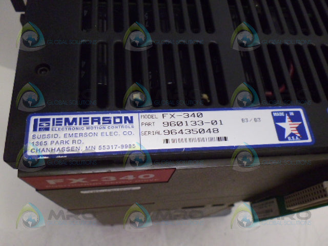 EMERSON FX-340 POSITIONING SERVO DRIVE (AS PICTURED) *USED*