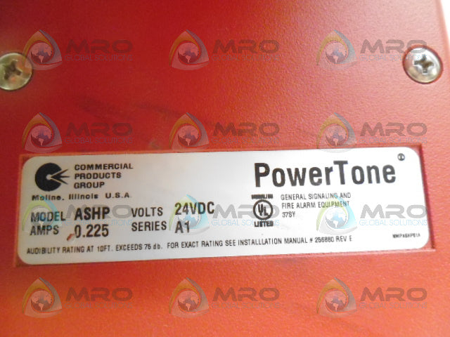 COMMERCIAL PRODUCTS ASHP SER A1 FIRE ALARM *NEW NO BOX*