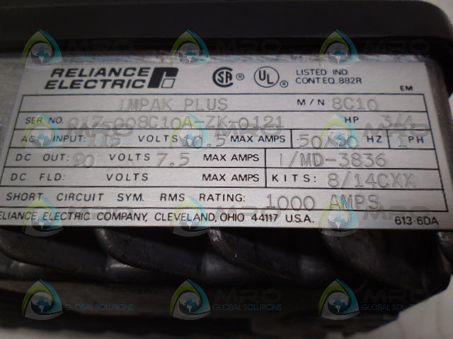 RELIANCE 8C10 IMPAK PLUS DRIVE 3/4HP *NEW NO BOX*