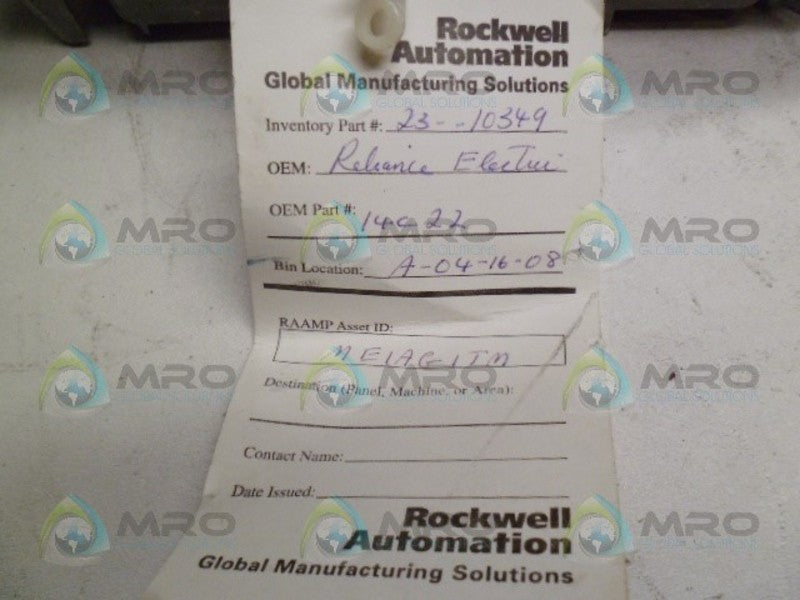 RELIANCE 14C22U MINPAK PLUS DRIVE (AS PICTURED) *REMAN*