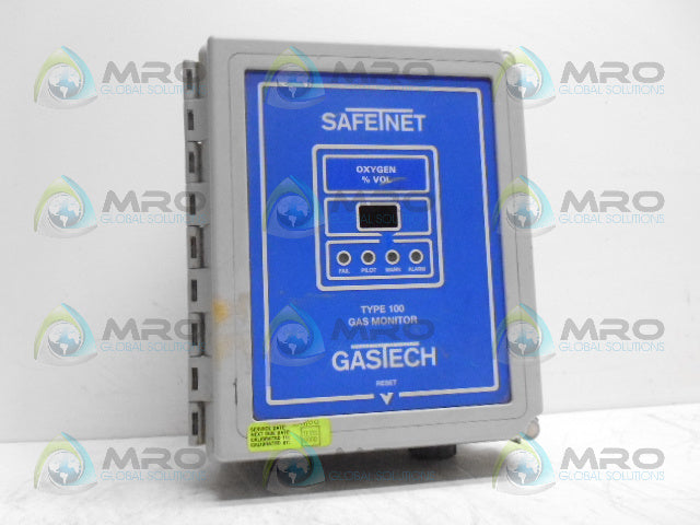 GASTECH 72-1302-02 SAFETNET 100 GAS MONITOR (AS PICTURED) *USED*