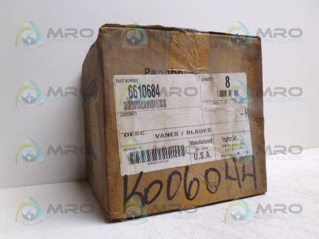PANGBORN 6610684 WHEELABRATOR BLADES (BOX OF 8) *FACTORY SEALED*