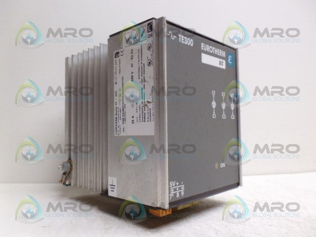 EUROTHERM TE300 25A/480V/000/0V5/LGC/3D/DIN POWER CONTROLLER*USED*