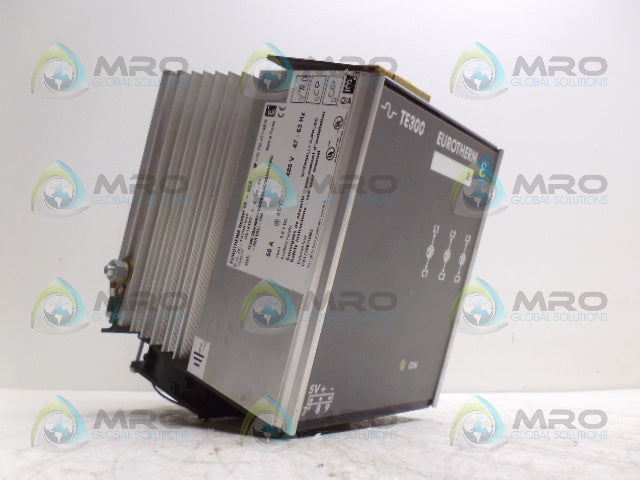 EUROTHERM TE300 50A/480V/115V/0V5/LGC/3D/DIN POWER CONTROLLER*USED*