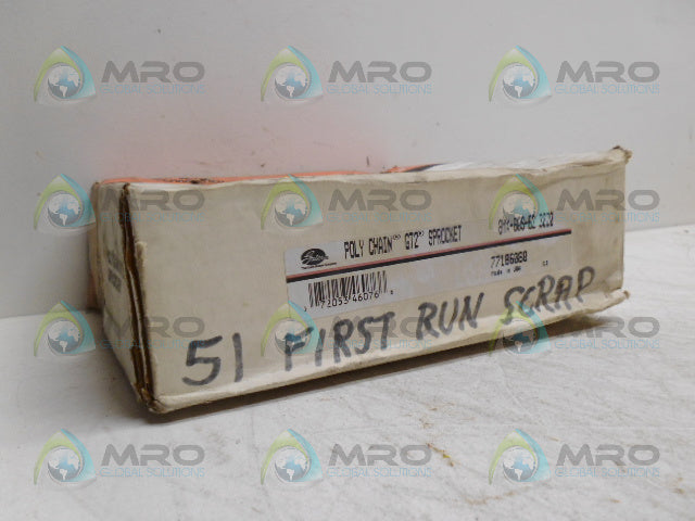 GATES 8MX-80S-62 3020 POLY CHAIN GT2 SPROCKET *NEW IN BOX*