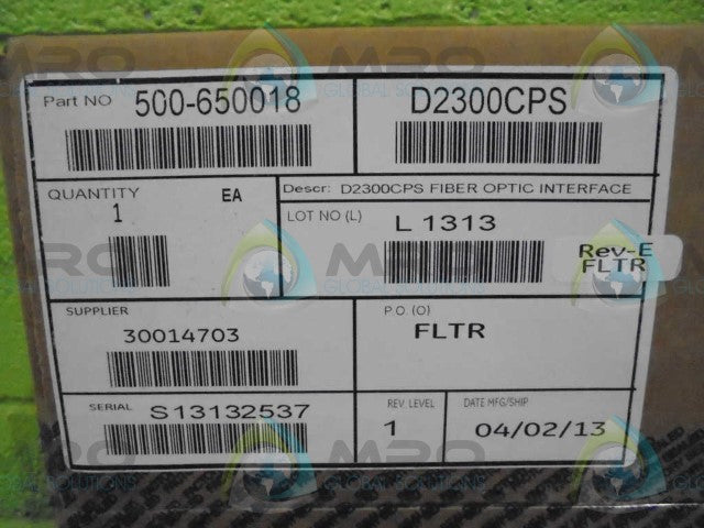 SIEMENS D2300CPS FIBER OPTIC INTERFACE *FACTORY SEAL*