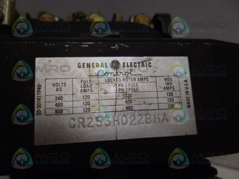 GENERAL ELECTRIC CR253H022BHA CONTACTOR *USED*