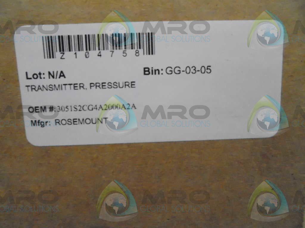 ROSEMOUNT 3051S2CG4A2000A2A PRESSURE TRANSMITTER *NEW IN BOX*
