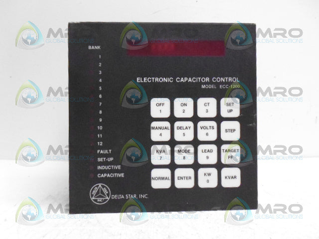 DELTA STAR ECC-1200 ELECTRONIC CAPAITOR CONTROL *USED*