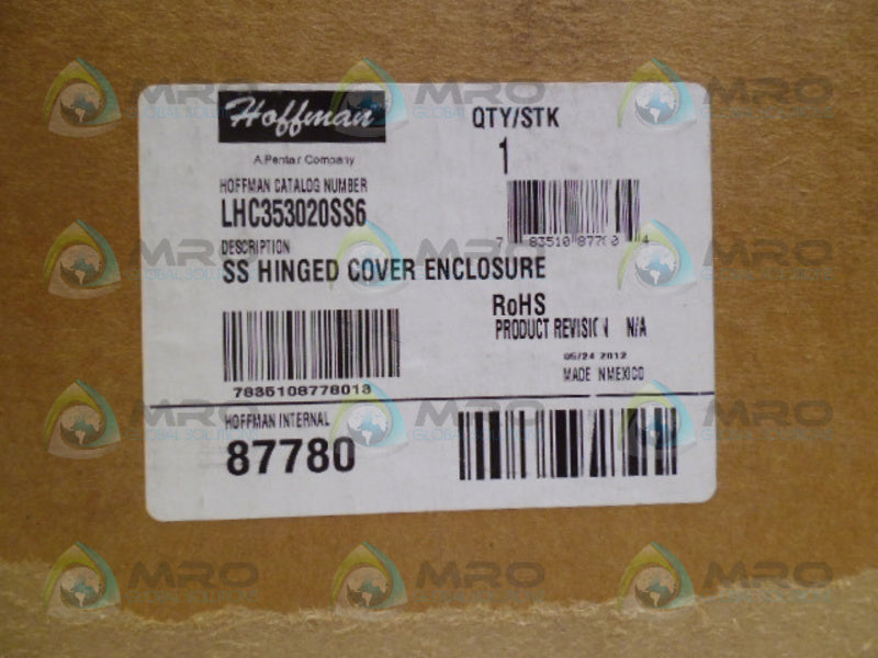 HOFFMAN LHC353020SS6 ENCLOSURE *NEW IN BOX*