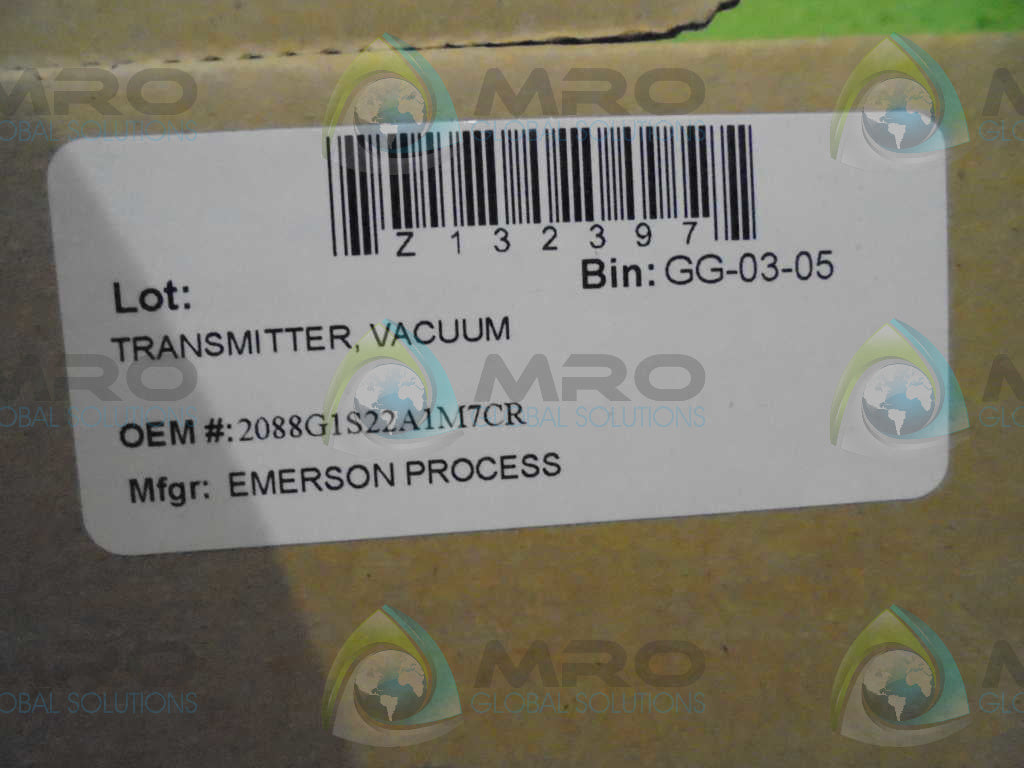 ROSEMOUNT 2088G1S22A1M7CR VACUUM TRANSMITTER *NEW IN BOX*