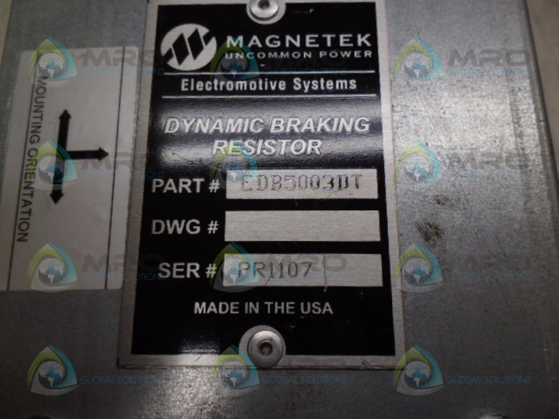 MAGNETEK EDB5003DT DYNAMIC BRAKING RESISTOR *USED*