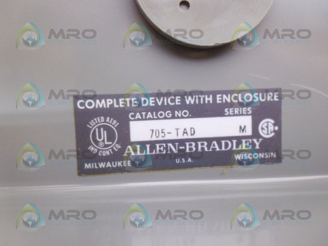 ALLEN BRADLEY 705-TAD SER M STARTER DUAL COIL (AS PICTURED) *NEW NO BOX*