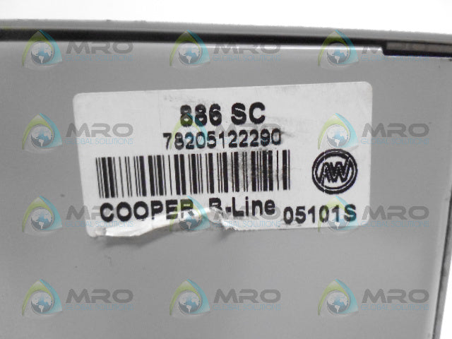 COOPER B-LINE 886SC ENCLOSER *NEW NO BOX*