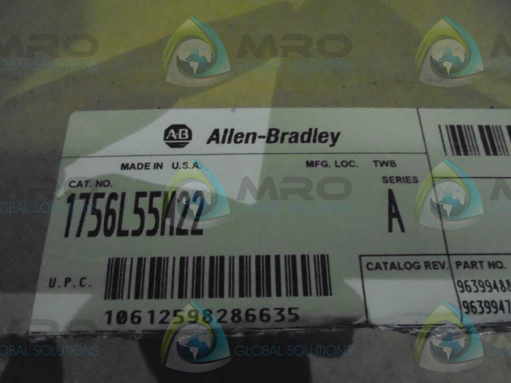 ALLEN BRADLEY CONTROLLOGIX 1756-L55M22 SER. A F/W 1.4 PROCESSOR *NEW IN BOX*