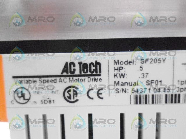 AC TECH SF205Y AC MOTOR DRIVE .5HP *NEW IN BOX*