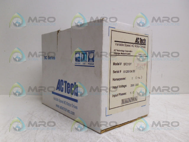 AC TECH SF210Y AC MOTOR DRIVE 1HP *FACTORY SEALED*