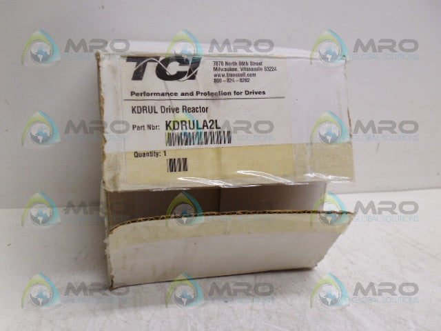 TCI KDRULA2L KDRULA2L DRIVE REACTOR *NEW IN BOX*