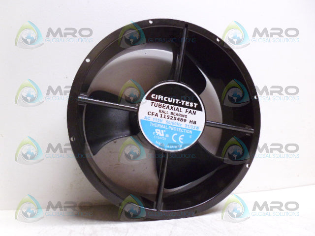 CIRCUIT-TEST CFA11525489HB TUBEAXIAL FAN *NEW IN BOX*