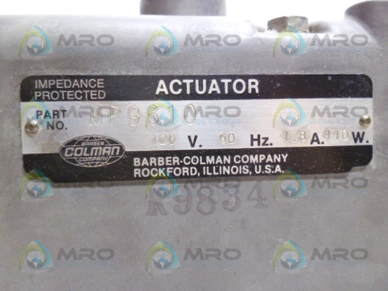 BARBER-COLMAN MP9610 ACTUATOR *USED*