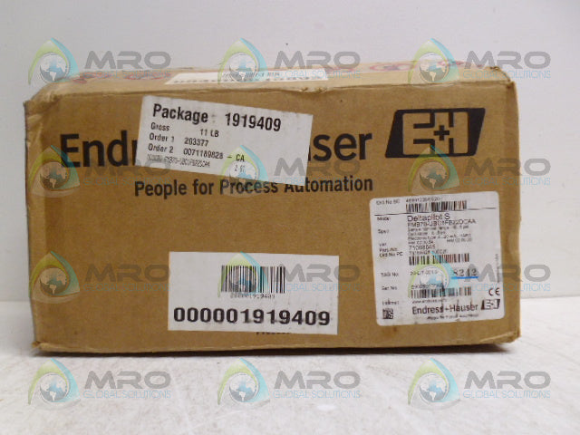 ENDRESS+HAUSER FMB70-UBC1FB22DCAA PRESSURE SENSOR *NEW IN BOX*