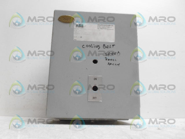 ABB 680237 MASTER SPEED CONTROL (AS PICTURED) *USED*