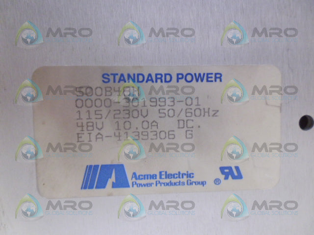 ACME 500B48H POWER SUPPLY *USED*
