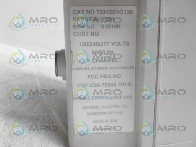 GENERAL ELECTRIC 733X021G126 ENCLOSER ONLY *USED*