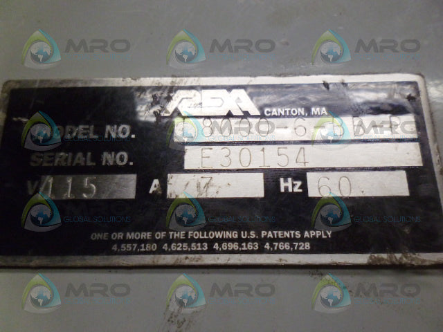 REXA L8000-6-BB-P ENCLOSER *USED*