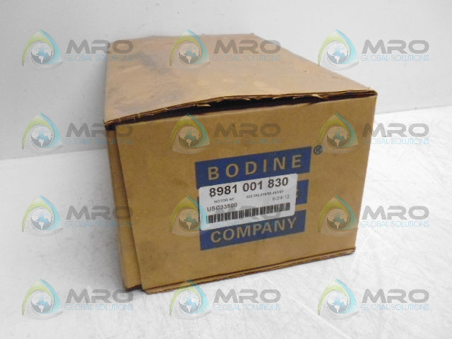 BODINE 8981001830 48Y6BFPP AC MOTOR *NEW IN BOX*