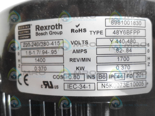 BODINE 8981001830 48Y6BFPP AC MOTOR *NEW IN BOX*