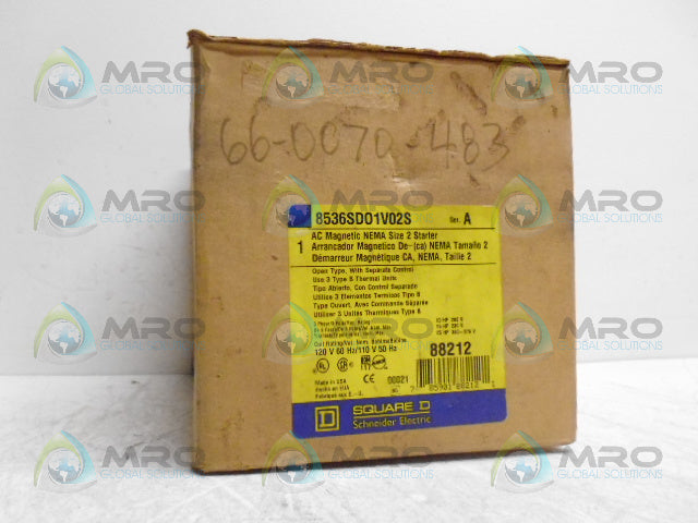 SQUARE D 8536-SDO1V02S STARTER *NEW IN BOX*