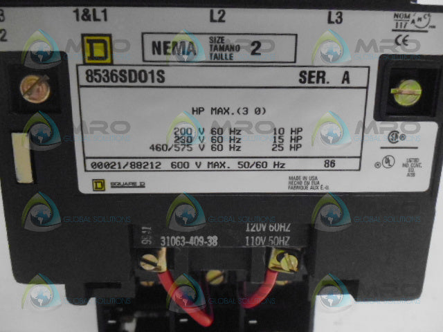 SQUARE D 8536-SDO1V02S STARTER *NEW IN BOX*