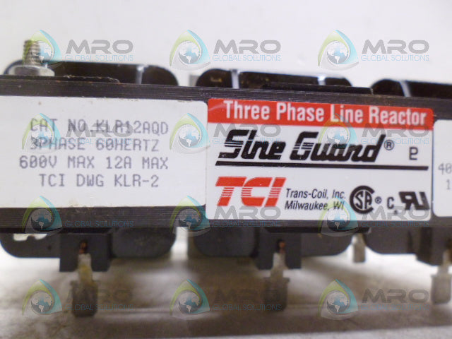TCI KLR12AQD 3PH LINE REACTOR *NEW IN BOX*