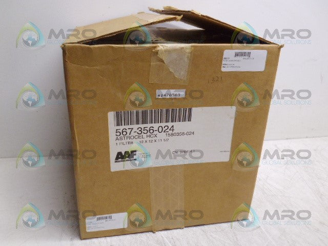 AAF 567-356-024 1580356-24 FILTER *NEW IN BOX*