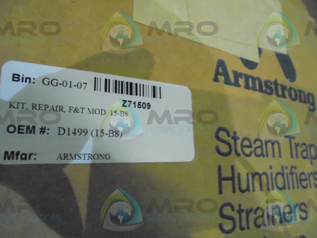 ARMSTRONG (D1499) 15-B8 F&T MOD REPAIR KIT  *NEW IN BOX*