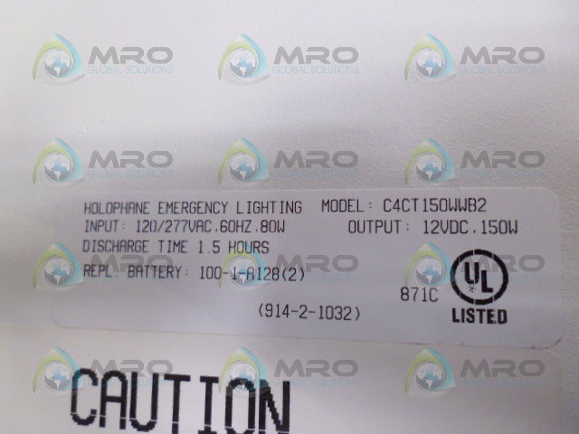 HOLOPHANE C4CT150WWB2 MF UNIT *NEW IN BOX*