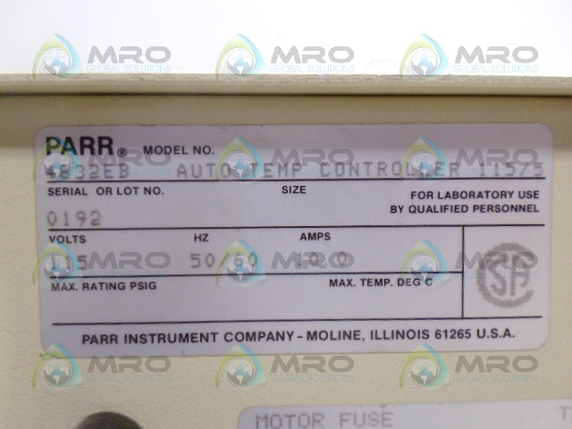 PARR 4832EB AUTO TEMP CONTROLLER *USED*