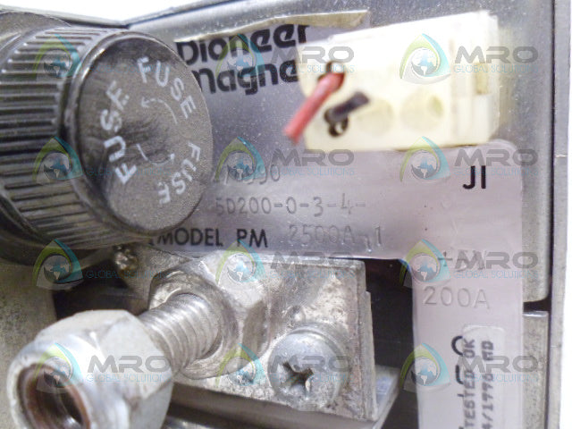 PIONEER MAGNETICS PM2500A-1 SD200-0-3-4- POWER SUPPLY *USED*