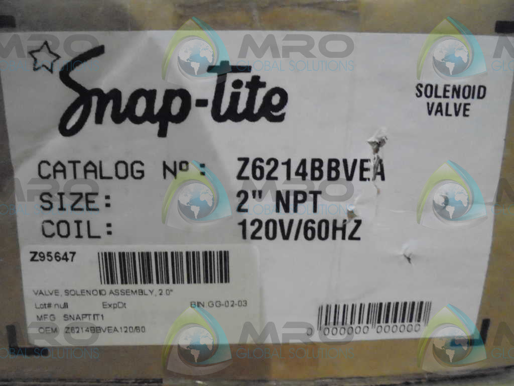 SNAP-TITE Z6214BBVEA/23604B 2" VALVE *NEW IN BOX*
