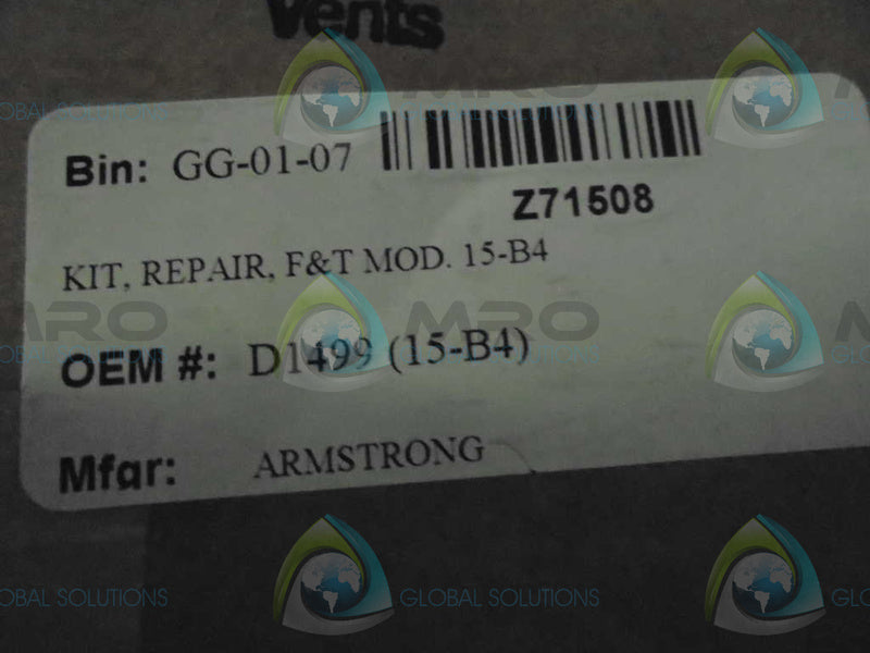 ARMSTRONG 15-B4 F&T MOD REPAIR KIT LOT OF 2 *NEW IN BOX*